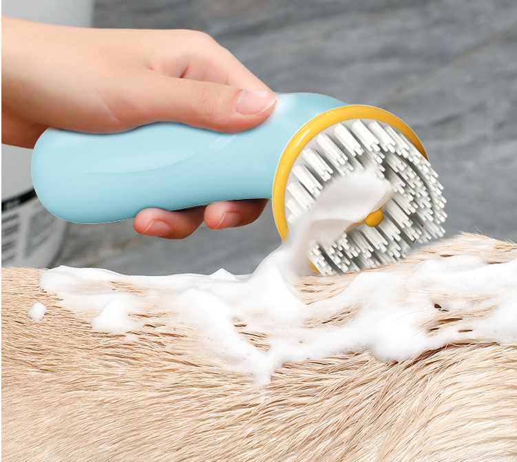 Hand-held Pet Bath Brush Cleaning Tool